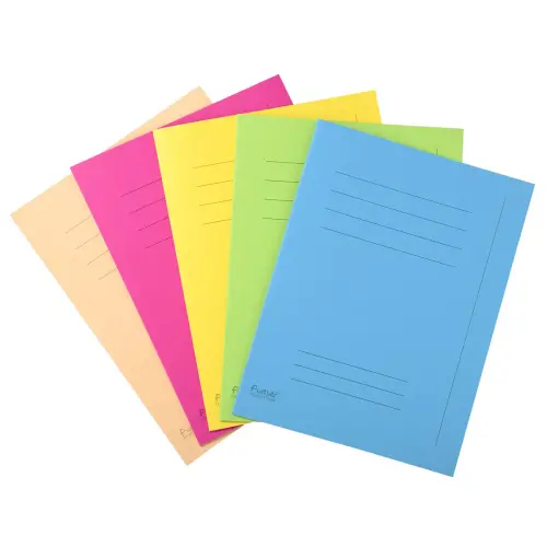 Paquet 50 chemises Forever® 220 100% recyclé avec impression - 24x32cm - Couleurs assorties - EXACOMPTA