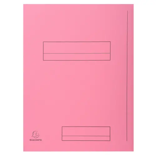 Paquet de 50 chemises imprimées 2 rabats SUPER 210 - 24x32cm - Rose - EXACOMPTA