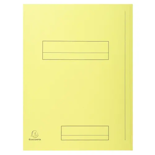 Paquet de 50 chemises imprim&eacute;es 2 rabats SUPER 210 - 24x32cm - Canari - EXACOMPTA 