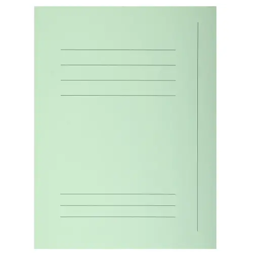 Paquet 50 chemises imprim&eacute;es 3 rabats SUPER 210 - 24x32cm - Vert clair - EXACOMPTA 