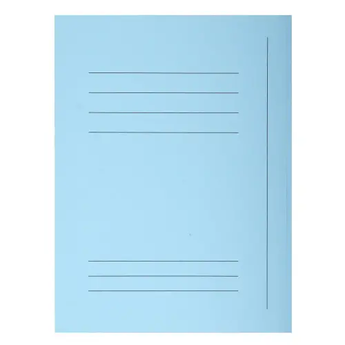 Paquet 50 chemises imprimées 3 rabats SUPER 210 - 24x32cm - Bleu clair - EXACOMPTA