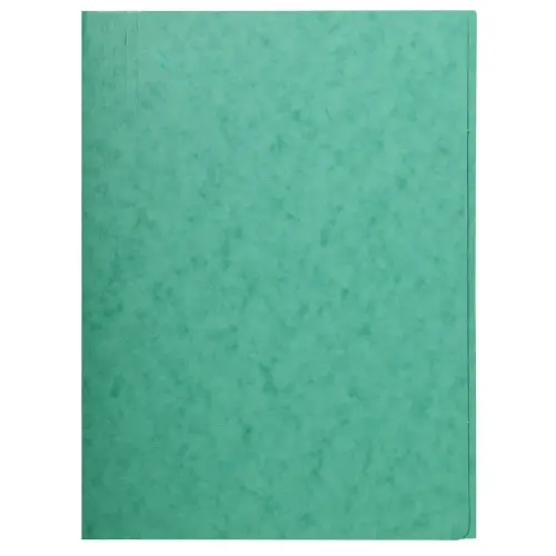 Chemise simple sans &eacute;lastique avec 3 rabats carte lustr&eacute;e 400gm&sup2; - A4 - Vert - EXACOMPTA 