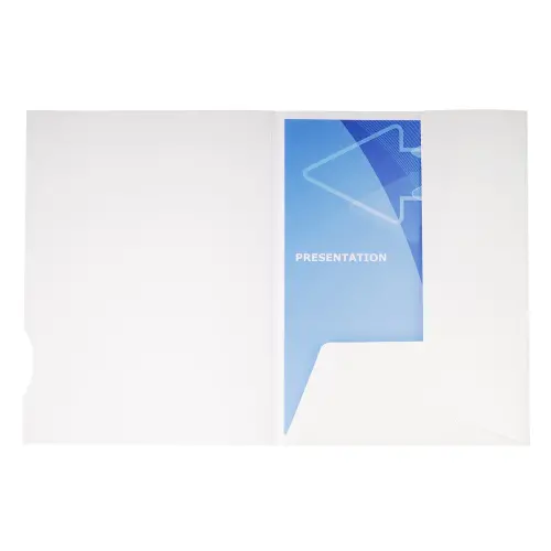 Bo&icirc;te de 20 chemises de pr&eacute;sentation carte brillante 250g Chromolux - A4 - Blanc - EXACOMPTA 