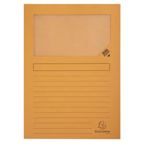 Paquet de 25 chemises à fenêtre Forever® 120g/m² - 22x31cm - Orange - EXACOMPTA