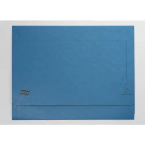Chemises poche en carte lustrée 225g/m2- A3 - Bleu - EXACOMPTA