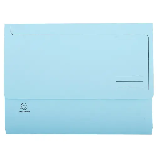 Paquet de 50 chemises poche SUPER 210 - 24,5x32,5cm - Bleu clair - EXACOMPTA