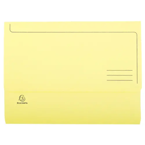 Paquet de 50 chemises poche SUPER 210 - 24,5x32,5cm - Canari - EXACOMPTA 