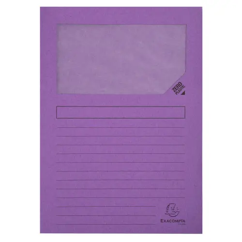 Paquet de 100 chemises à fenetre Forever® - 22x31cm - Lilas - EXACOMPTA