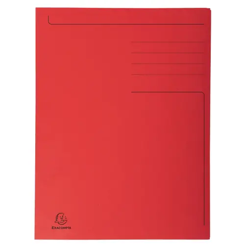 Chemise imprimée 3 rabats Forever® 280gm² - Folio - Rouge - EXACOMPTA