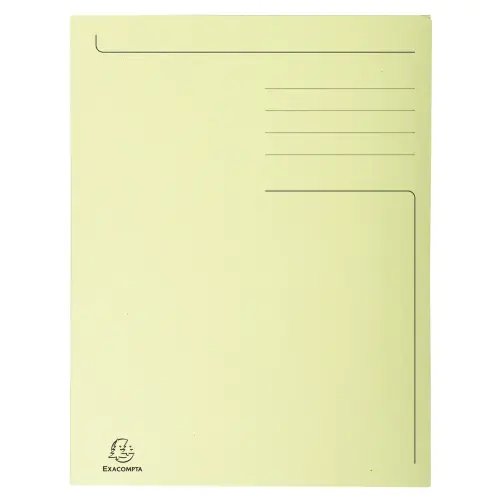 Chemise imprimée 3 rabats Forever® 280gm² - Folio - Jaune - EXACOMPTA