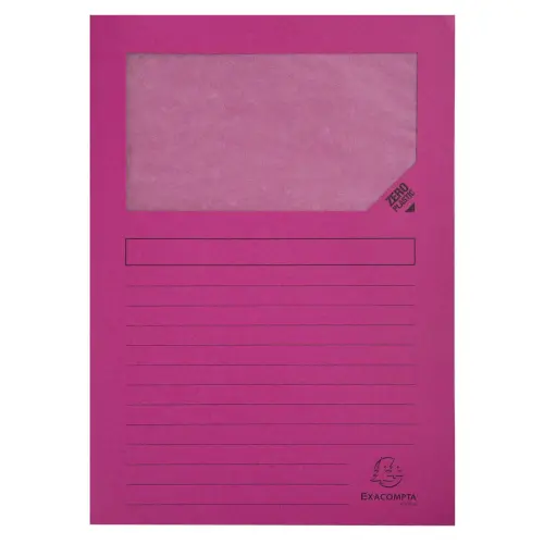Paquet de 100 chemises à fenetre Forever® - 22x31cm - Fuchsia - EXACOMPTA
