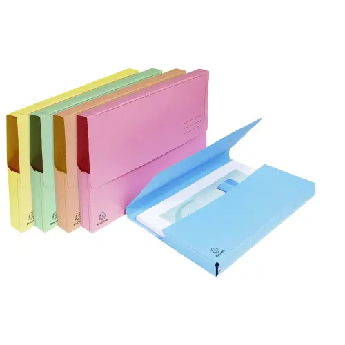 Paquet de 25 chemises poche SUPER 210 - 24,5x32,5cm - Couleurs assorties - EXACOMPTA