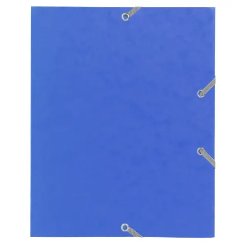 Chemise à élastique 3 rabats carte lustrée 400gm² - format scolaire 17x22cm - Couleurs assorties - EXACOMPTA