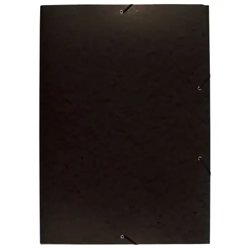 Chemise à élastique 3 rabats carte lustrée 600gm² - A2 - Noir - EXACOMPTA