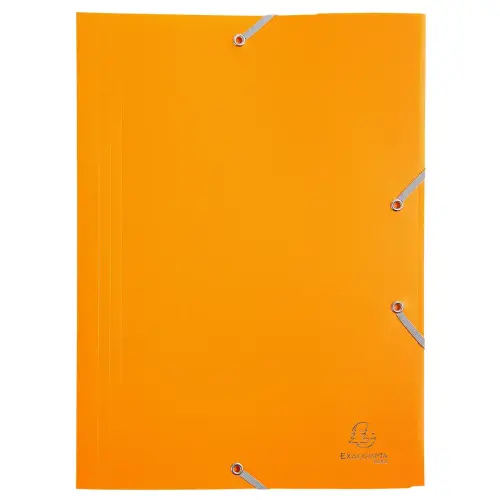 Chemise à élastique 3 rabats Polypropylène 4/10e Opaque Eco - A4 - Jaune - EXACOMPTA