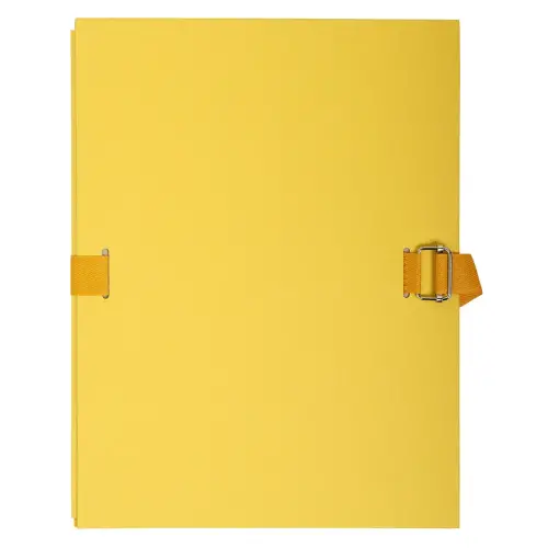 Chemise dos extensible papier 24x32cm - filmée par 5 - Jaune - EXACOMPTA