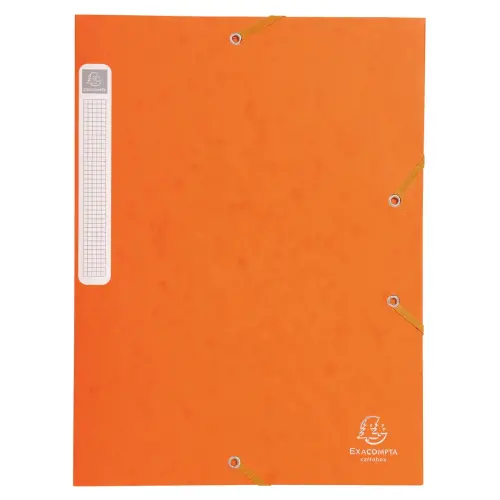 Boite de classement livrée à plat Cartobox Dos 25mm Carte lustrée - A4 - Orange - EXACOMPTA