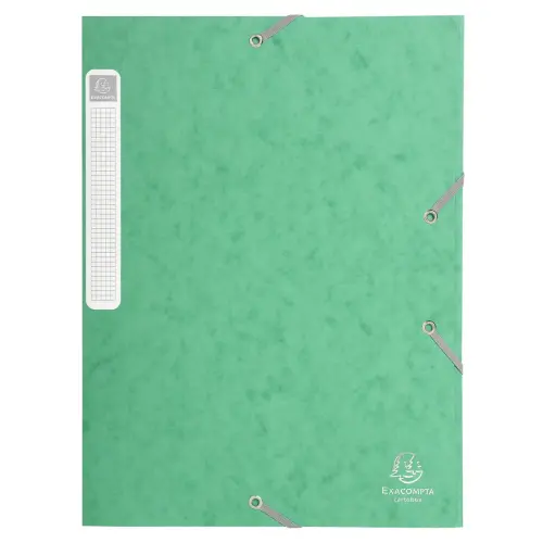 Boite de classement livrée à plat Cartobox Dos 25mm Carte lustrée - A4 - Vert - EXACOMPTA