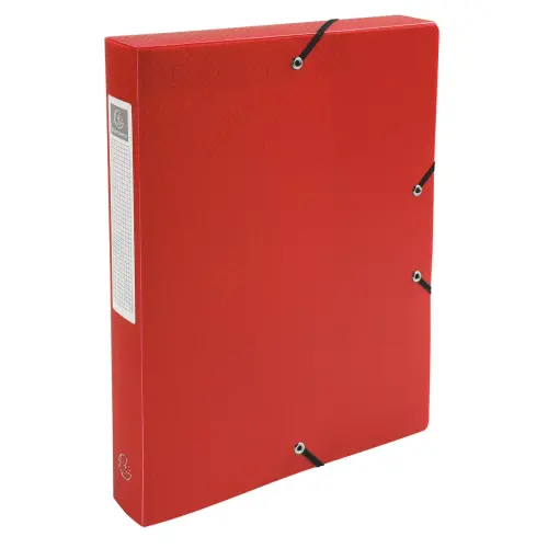 Boite de Classement Exabox Dos 40mm polypropyl&egrave;ne 7/10e OPAK - A4 - Rouge - EXACOMPTA 