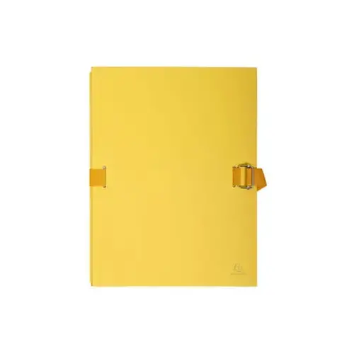 Chemise dos extensible avec rabat papier - 24x32cm - Jaune - EXACOMPTA