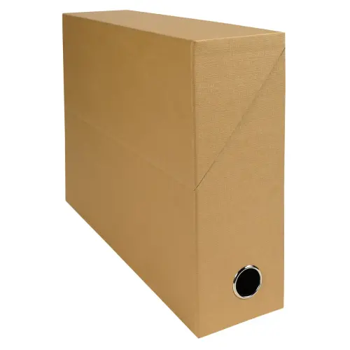Bo&icirc;te transfert Dos 90 mm papier toil&eacute; - Havane - Exacompta 