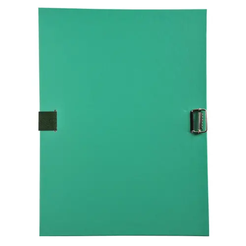 Chemise &agrave; sangle dos extensible avec rabat en pied et boucle &agrave; coulisseau crant&eacute; - polypropyl&egrave;ne - Vert - EXACOMPTA 