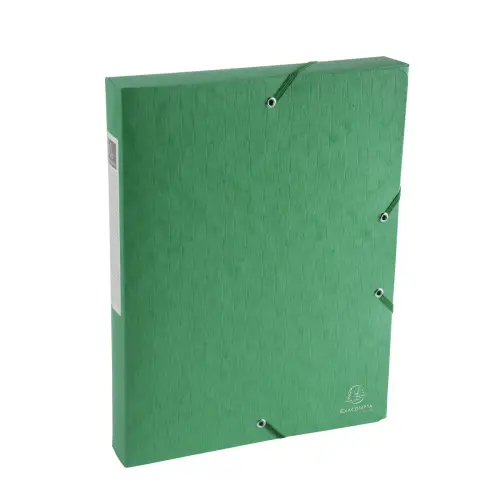 Boite de classement Exabox Dos 40mm Carte lustrée Scotten - A4 - Vert - EXACOMPTA