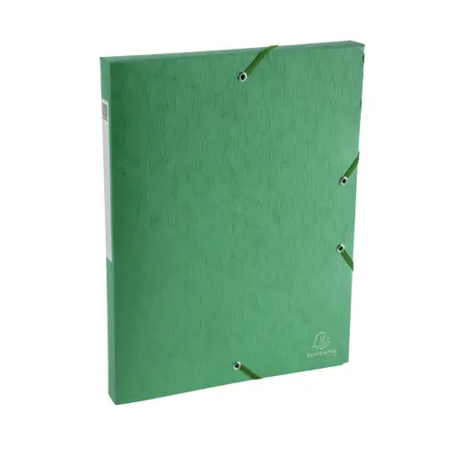 Boite de classement Exabox Dos 25mm Carte lustrée Scotten - A4 - Vert - EXACOMPTA