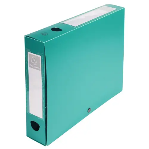 Boite de classement à pression Dos 60mm polypropylène 7/10e Opaque - A4 - Vert - EXACOMPTA