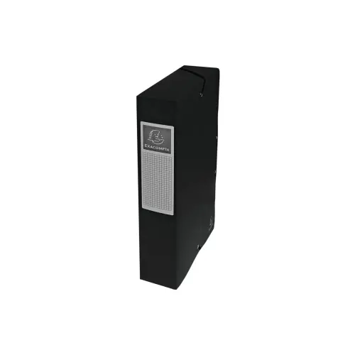 Boite de classement Exabox Dos 60mm Carte lustr&eacute;e - A4 - Noir - EXACOMPTA 