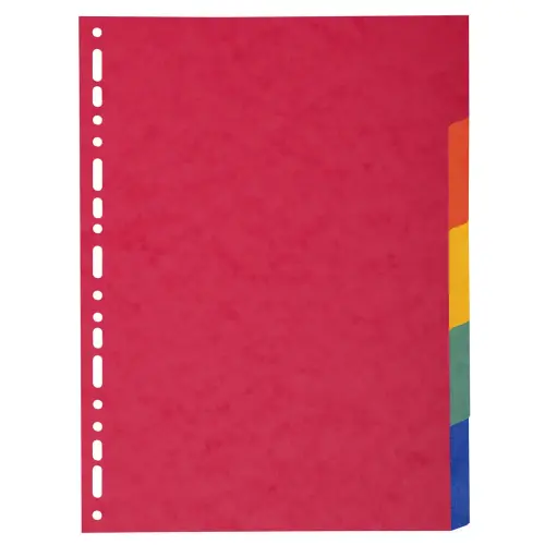 Intercalaires carte lustrée 225g 5 positions - A4 - EXACOMPTA