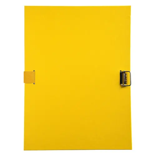 Chemise à sangle dos extensible avec rabat en pied et boucle à coulisseau cranté - polypropylène - Jaune - EXACOMPTA