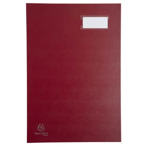 Parapheur direction dos à soufflets 24x35cm - 20 compartiments - Rouge - EXACOMPTA