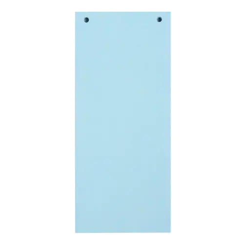 Paquet 100 fiches intercalaires horizontales unies perforées Forever - 105 x 240 mm - Bleu clair - Exacompta