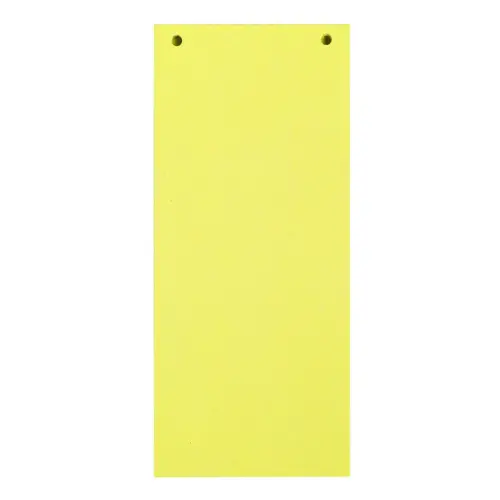 Paquet 100 fiches intercalaires horizontales unies perforées Forever - 105x240mm - Jaune - EXACOMPTA