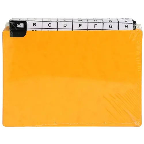 Paquet de 24 guides alphabétiques en carte à onglets métalliques, pour fiches 148x210mm - EXACOMPTA
