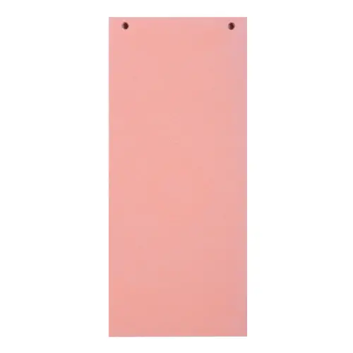 Paquet 100 fiches intercalaires horizontales unies perfor&eacute;es Forever - 105 x 240 mm - Rose - Exacompta 