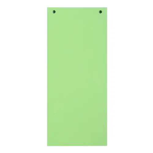 Paquet 100 fiches intercalaires horizontales unies perfor&eacute;es Forever - 105 x 240 mm - Vert - Exacompta 