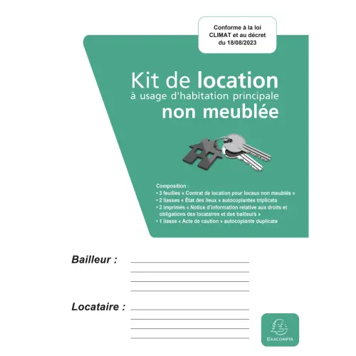 Kit location non meublée - EXACOMPTA