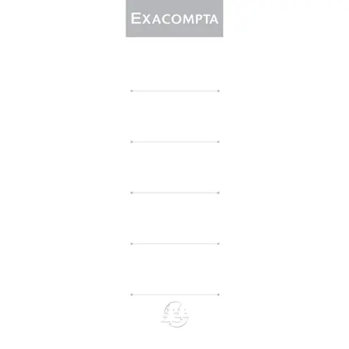 Paquet 10 &eacute;tiquettes classeur a levier dos de 70mm - Blanc - EXACOMPTA 