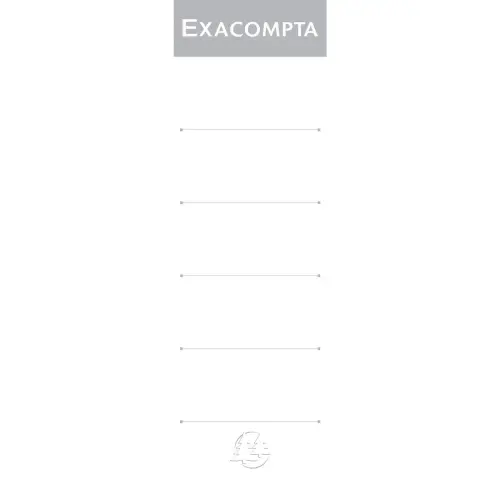 Paquet 10 &eacute;tiquettes classeur a levier dos de 80mm - Blanc - EXACOMPTA 