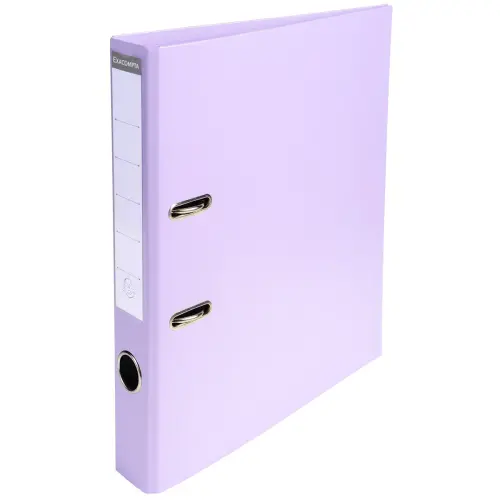Classeur &agrave; levier PVC A4 dos de 50 mm - Lilas - Exacompta 