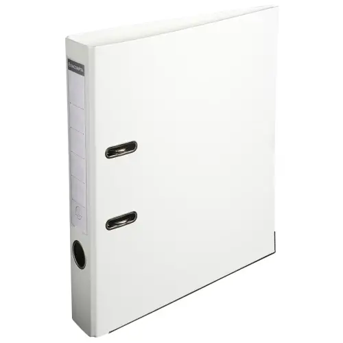 Classeur à levier polypropylène dos de 50mm - A4. - Blanc - EXACOMPTA
