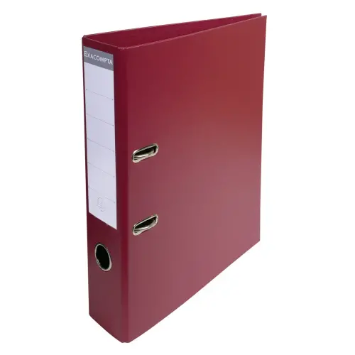 Classeur &agrave; levier PVC A4 dos de 70mm. - Bordeaux - EXACOMPTA 