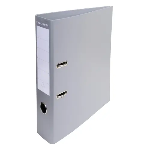 Classeur &agrave; levier PVC A4 dos de 70mm. - Gris - EXACOMPTA 