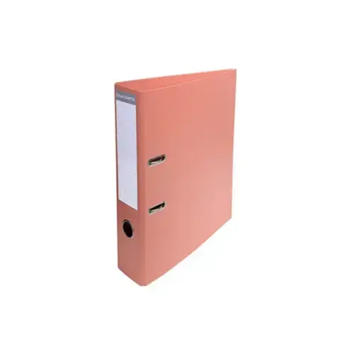 Classeur à levier export PVC A4 dos de 70 mm - Saumon - Exacompta