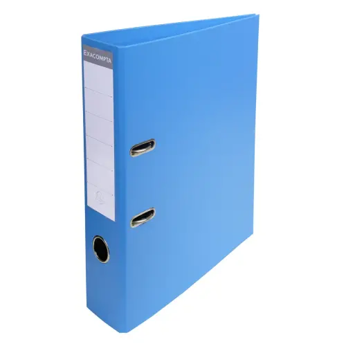 Classeur à levier PVC A4 dos de 70mm. - Bleu - EXACOMPTA