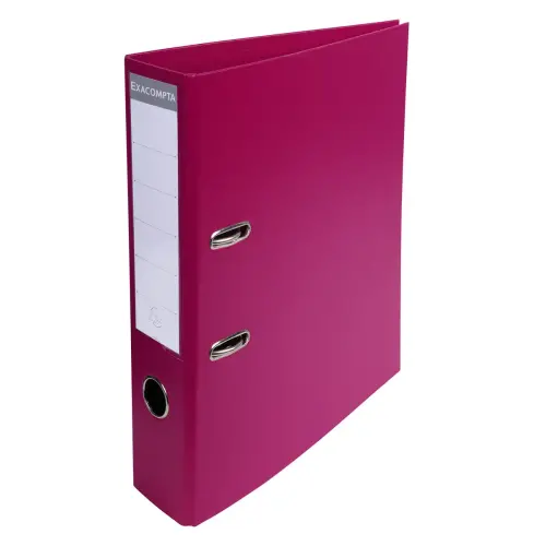 Classeur à levier PVC A4 dos de 70mm. - Fuchsia - EXACOMPTA