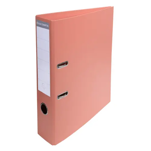 Classeur &agrave; levier PVC A4 dos de 70mm. - Saumon - EXACOMPTA 