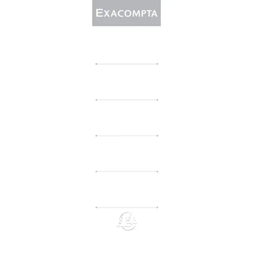 Paquet de 10 étiquettes autocollantes pour classeur a levier dos de 70mm - Blanc - EXACOMPTA